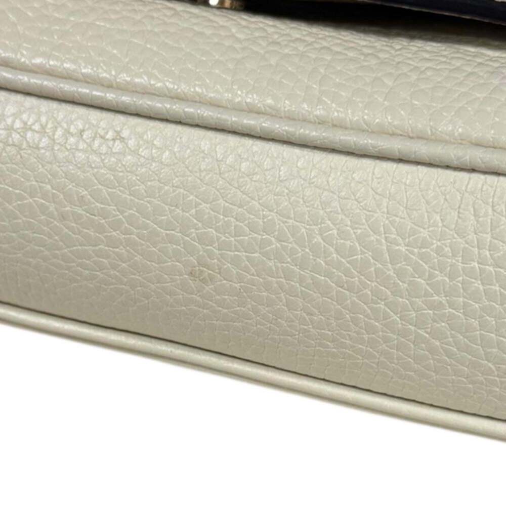 GUCCI White Leather Shoulder Bag - Picture 12 of 13